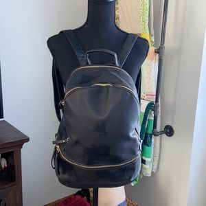 Faux Leather Backpack